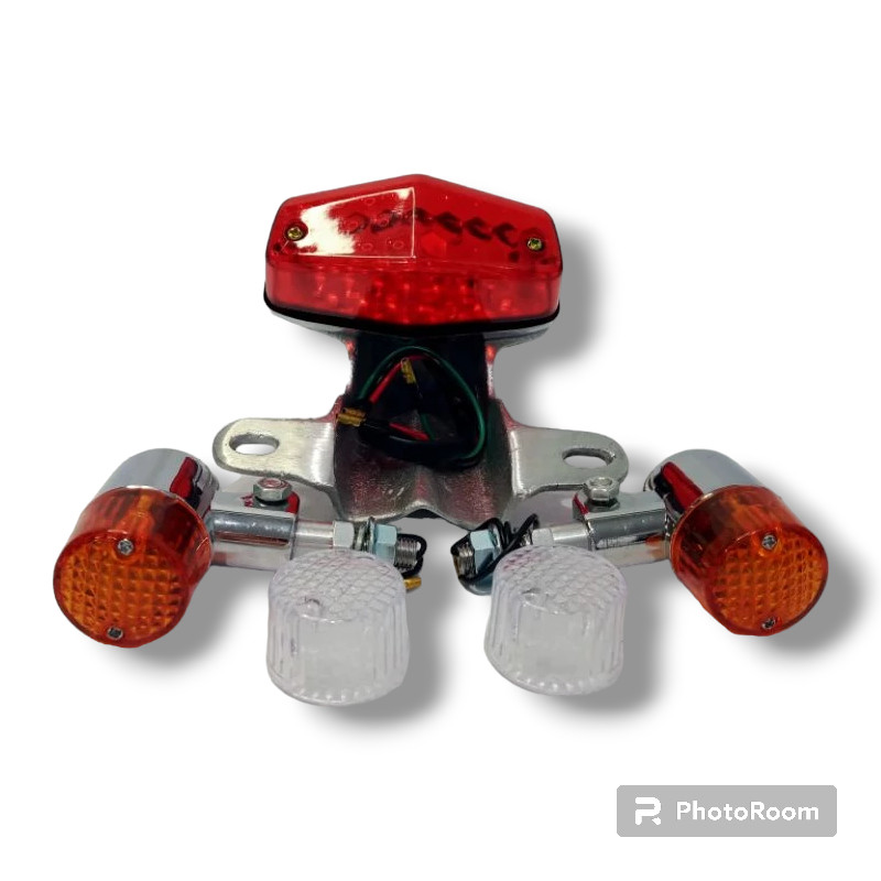 Paket lampu belakang cb stoplamp bsa set pangkon dan sein 2 biji 2 mika