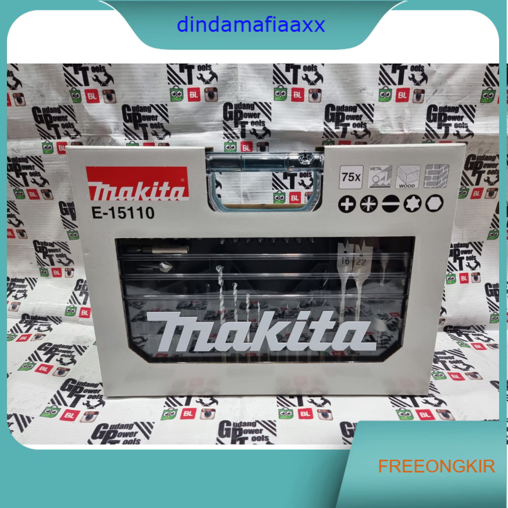 MATA BOR SET MATA BOR BESI KAYU OBENG SET LENGKAP MAKITA