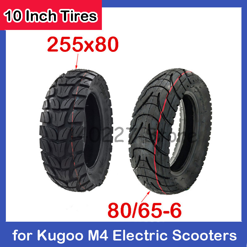 Ban 10 Inci 10X3.0 80/65-6 255X80 untuk Skuter Listrik Kugoo M4 Dualtron VICTOR LUXURY EAGLE Speedwa