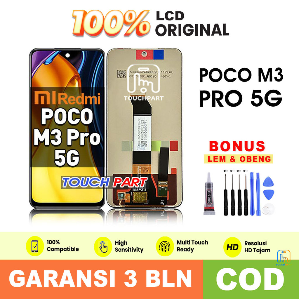 LCD POCO M3 PRO 5G Original Touchscreen Fullset