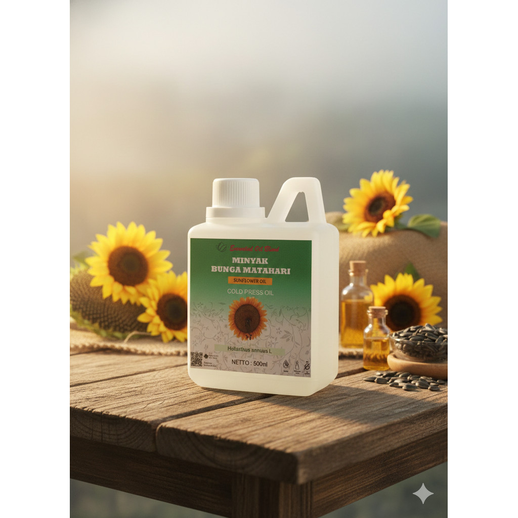 500ml Minyak Bunga Matahari Essential Oil - Minyak Esensial Sunflower Carrier Oil