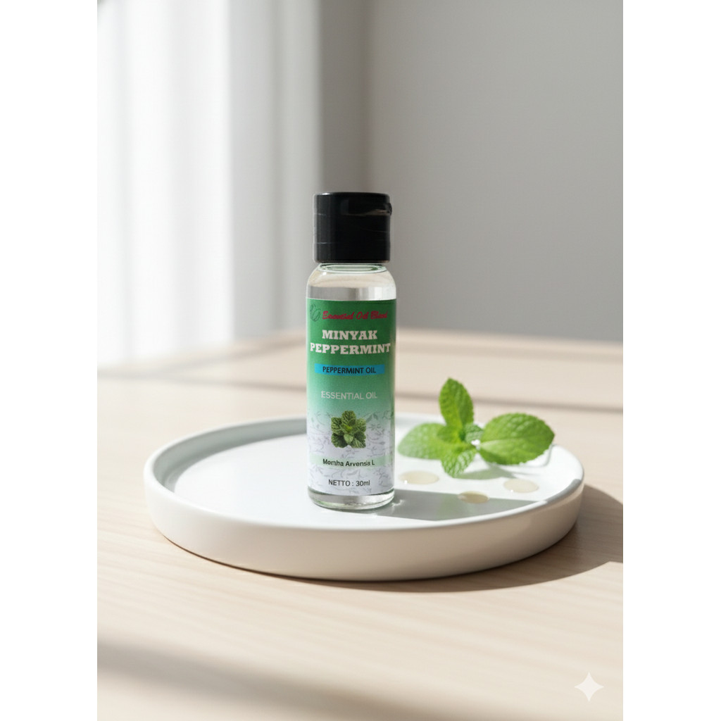 30ml Minyak Peppermint Essential Oil - Minyak Esensial Peppermint Aromaterapi