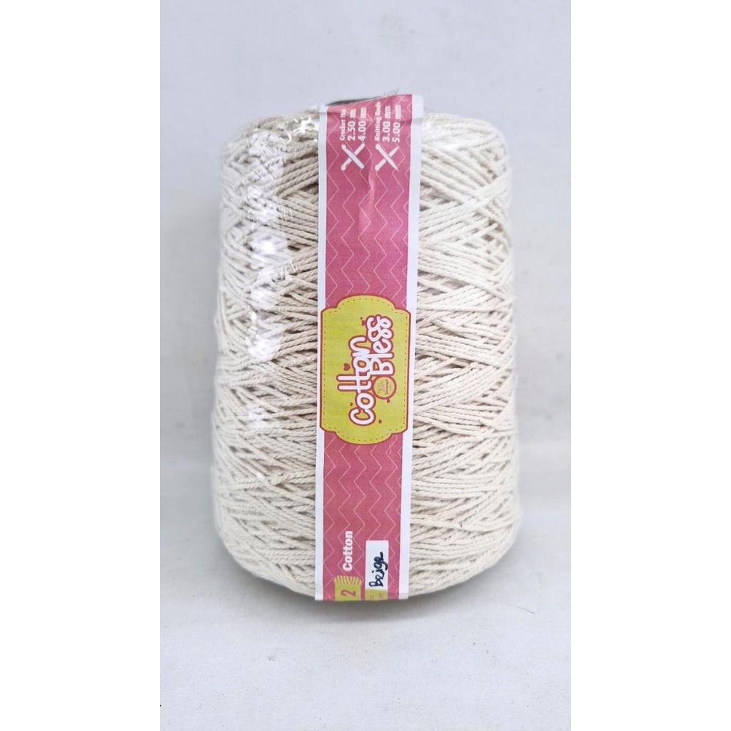 GOMERAJUT-Benang Rajut Katun Bless - Bless Beige