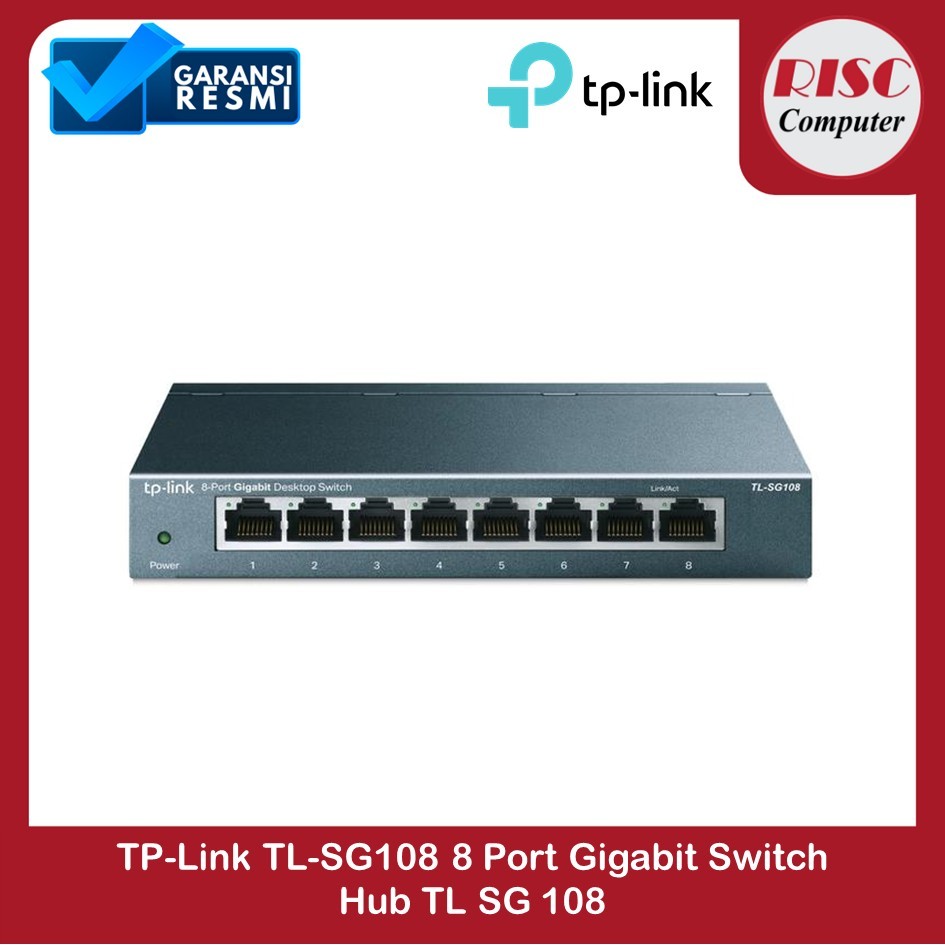 TP-Link TL-SG108 8 Port Gigabit Switch  Hub TL SG 108
