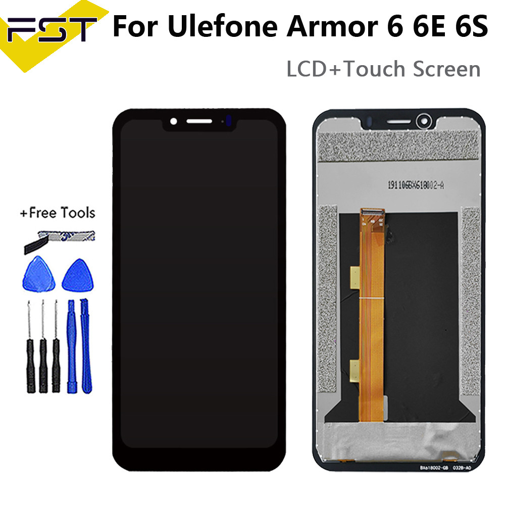 NEW Original 6.2" For UleFone Armor 6 6E 6S LCD splay + Tou Screen gitizer Assembly Replacement Armo