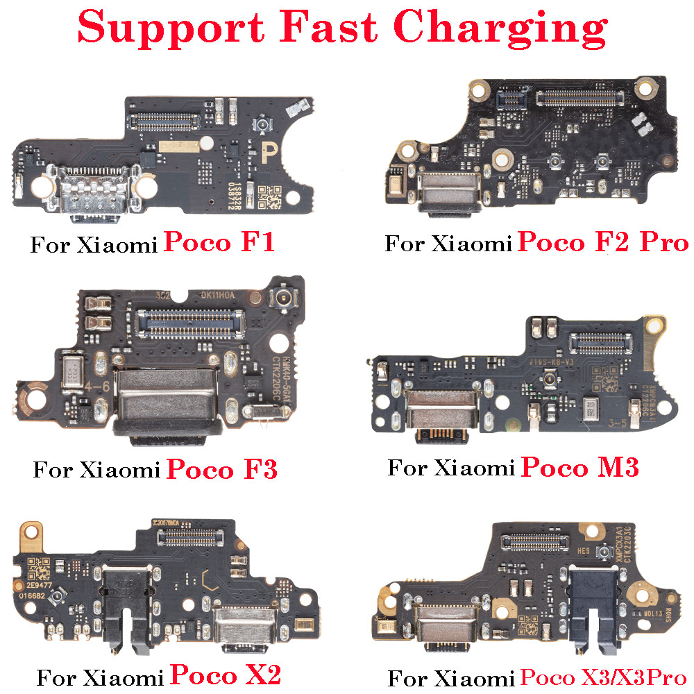 Brand USB Charger Charging Port Dock Connector Microphone Board Flex Cable For Xiaomi PocoPhone Poco