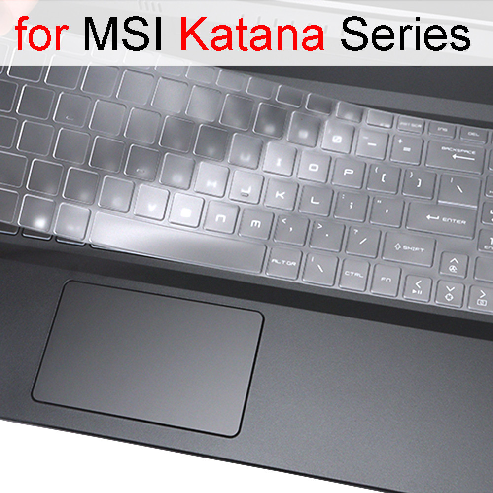 Keyboard Cover for MSI Katana 15 17 A15 A17 GF66 GF76 HX B14W B13V B13U AI B8V Gaming Silicone Prote
