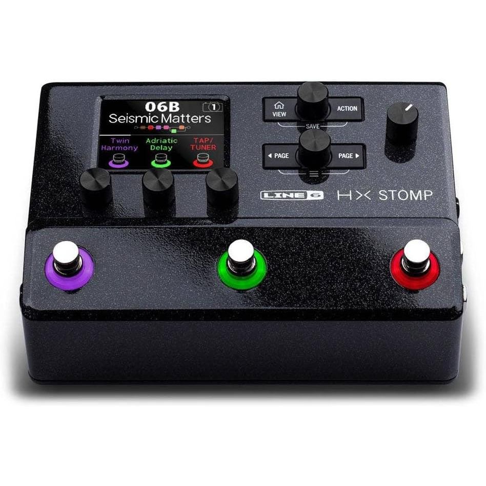 Line 6 HX Stomp Multi Effects Processor Black Compact Guitar Pedal with Amp Modeling