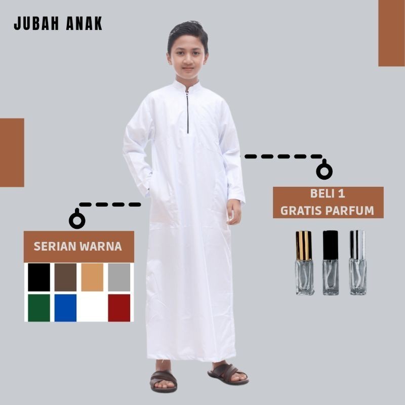 Jubah Anak Laki Laki Premium Jubah Anak Remaja Terbaru