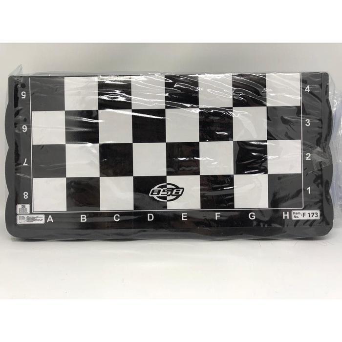 Papan catur plastik lipat ukuran medium - Tanpa magnet