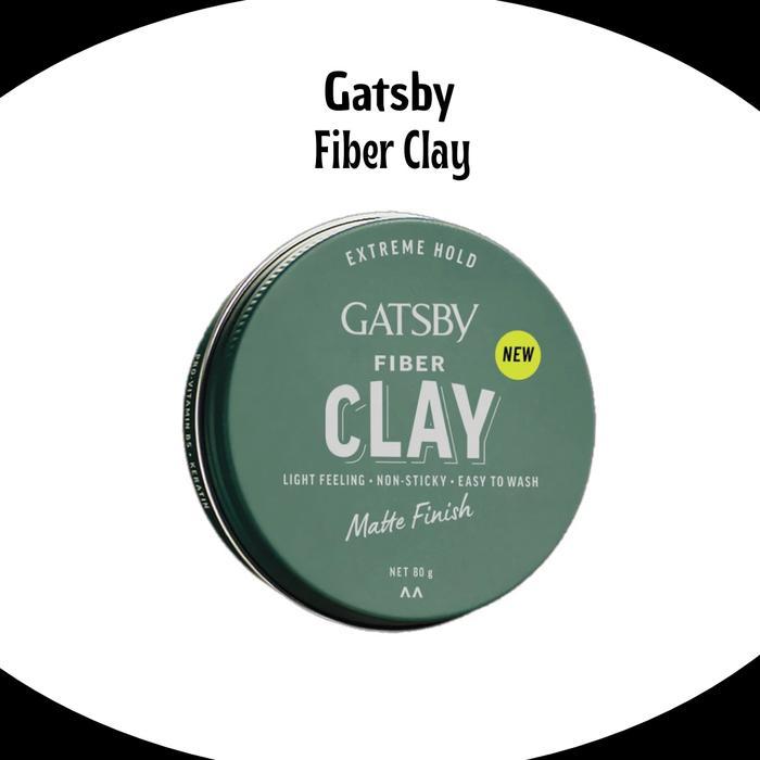 Gatsby Fiber Clay 80g/Pomade Rambut - Fiber Clay - Gatsby