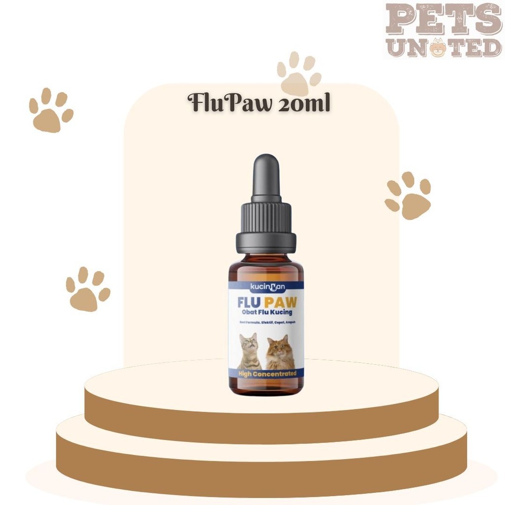 Flu Paw Obat Flu Kucing 20ml Obat Bersin Bersin Pada Kucing pu