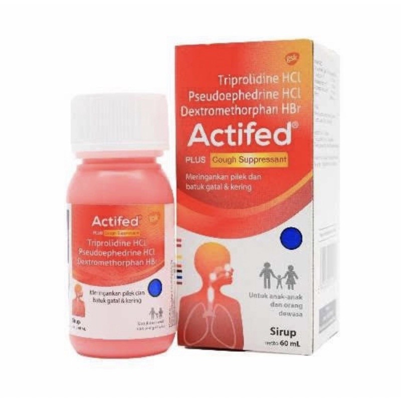 Actifed Merah Sirup 60 Ml (Obat Batuk Kering)