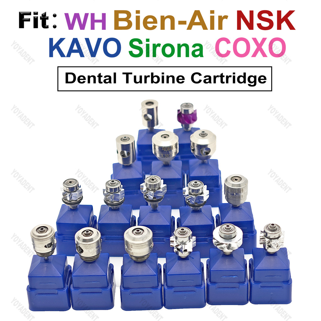 Kartrid Turbin Gigi Fit W-H NSK KAVO COXO SIRONA, Rotor Udara untuk Handpiece Kecepatan Tinggi, Prod
