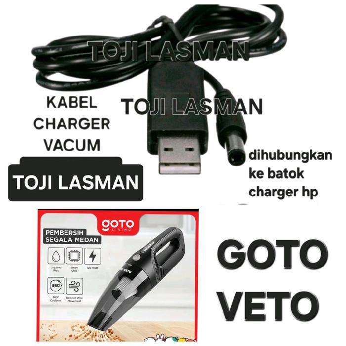 Kabel Charger Vacum Cleaner GOTO VETO Mobil Kabel Charger Vacuum Cleaner Handoo Kabel Charger Vacum 