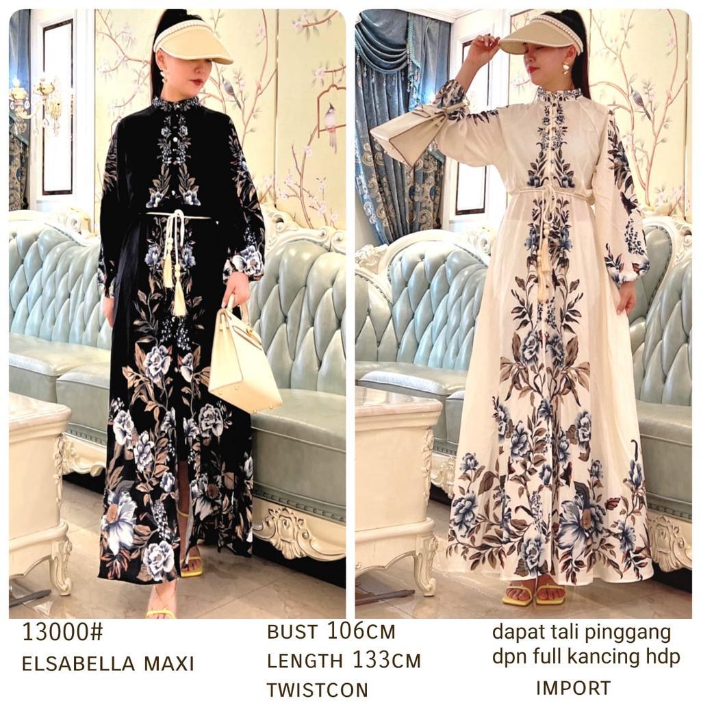 YR 3M GAUN 13000 TM THREE M ELSABELLA MAXI DRESS FASHION PREMIUM