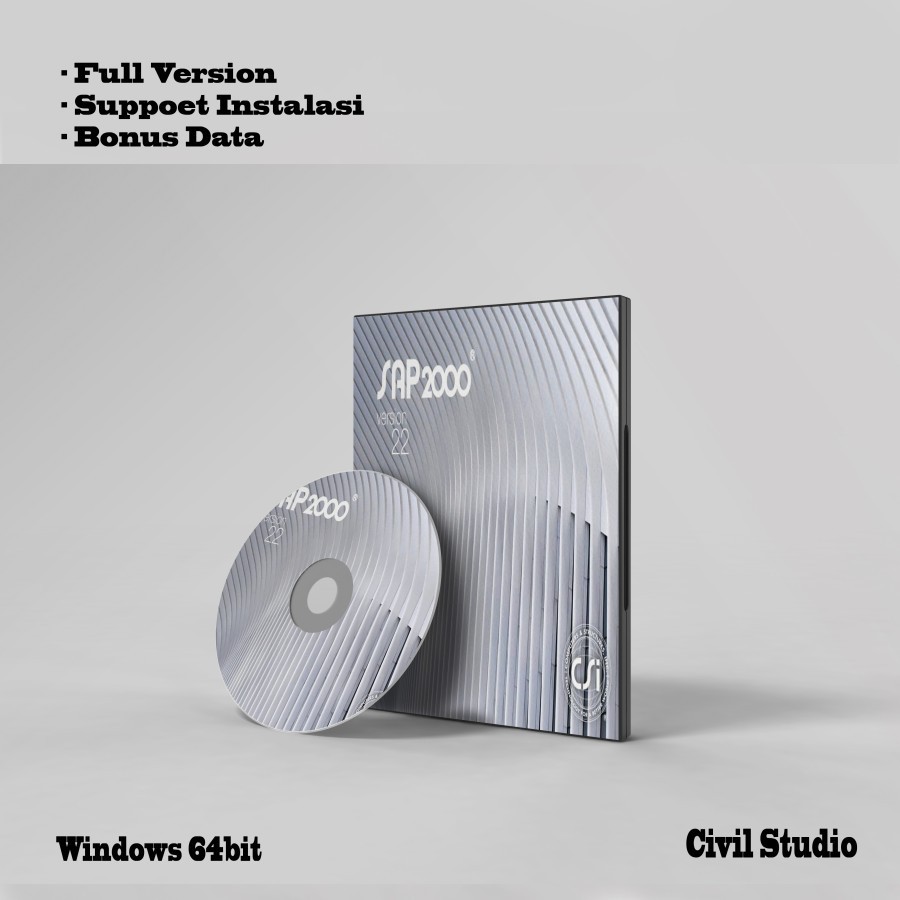 Software CSI SAP2000 V22 Full Version plus Tutorial Pembelajaran