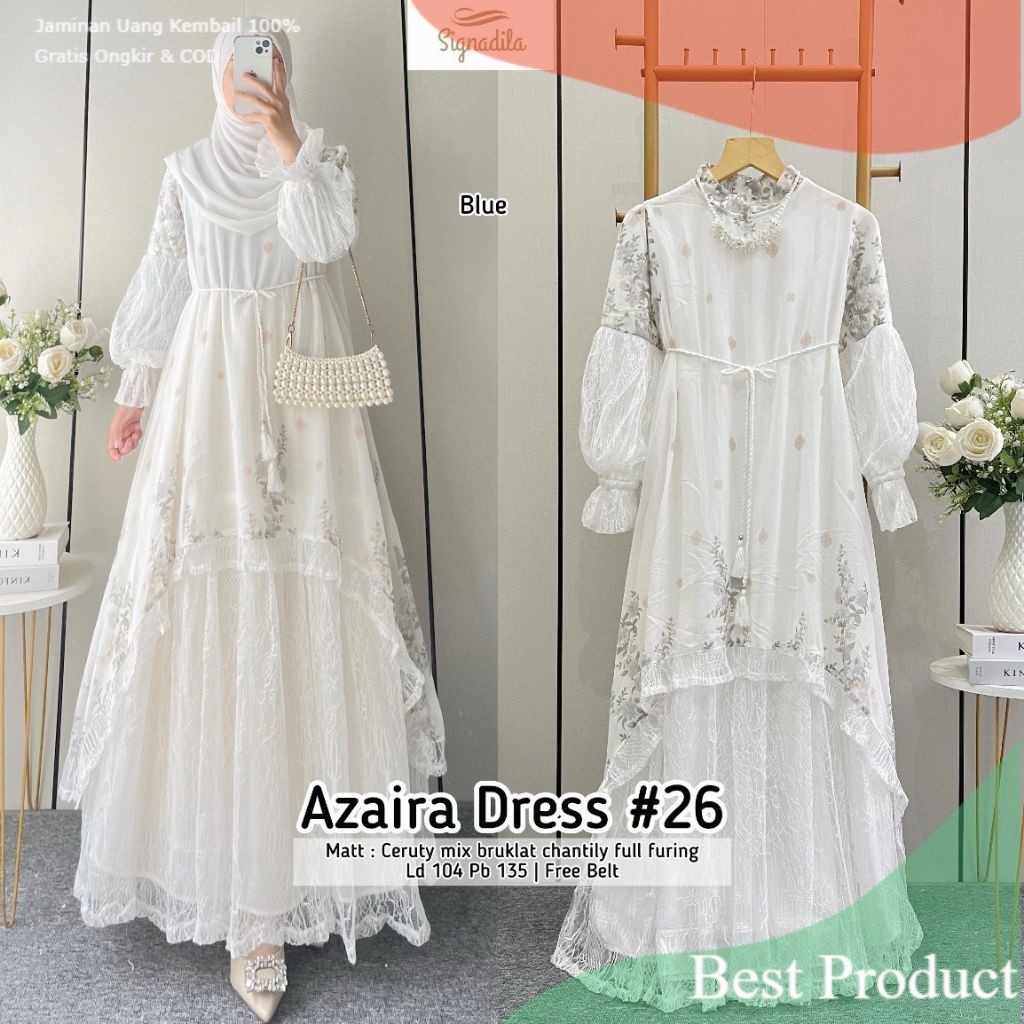 AZAIRA RAYA AZELIA LOVIA LUNARIA CAVA AMIRA MAXY DRESS CERUTI PREMIUM ORI BY SIGNADILA ALANA MARSELL