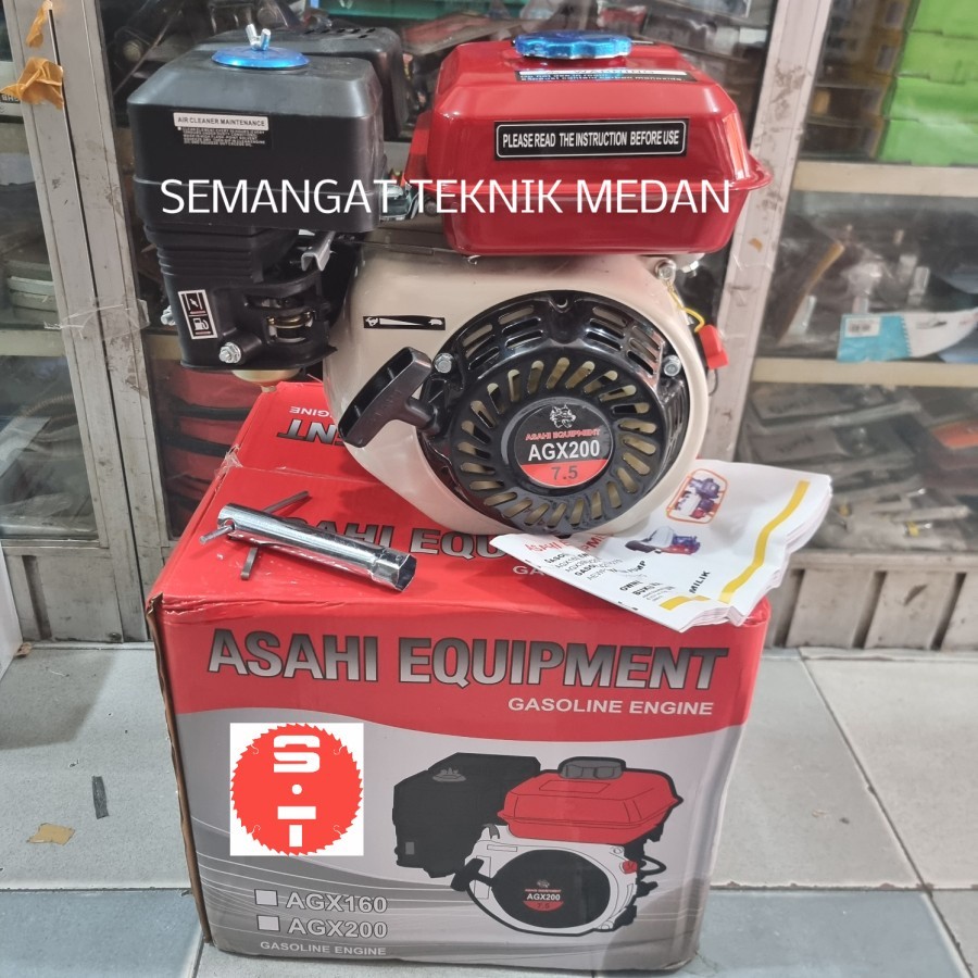 MESIN JEPANG MESIN PENGGERAK ASAHI X GENERAL MESIN JEPANG GX200 8HP AGX200 MESIN ENGINE PENGGERAK SE