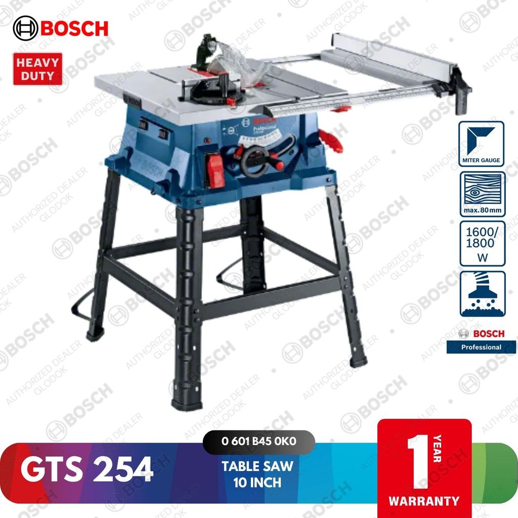 Bosch GTS 254 Professional Table Saw 10 Inch