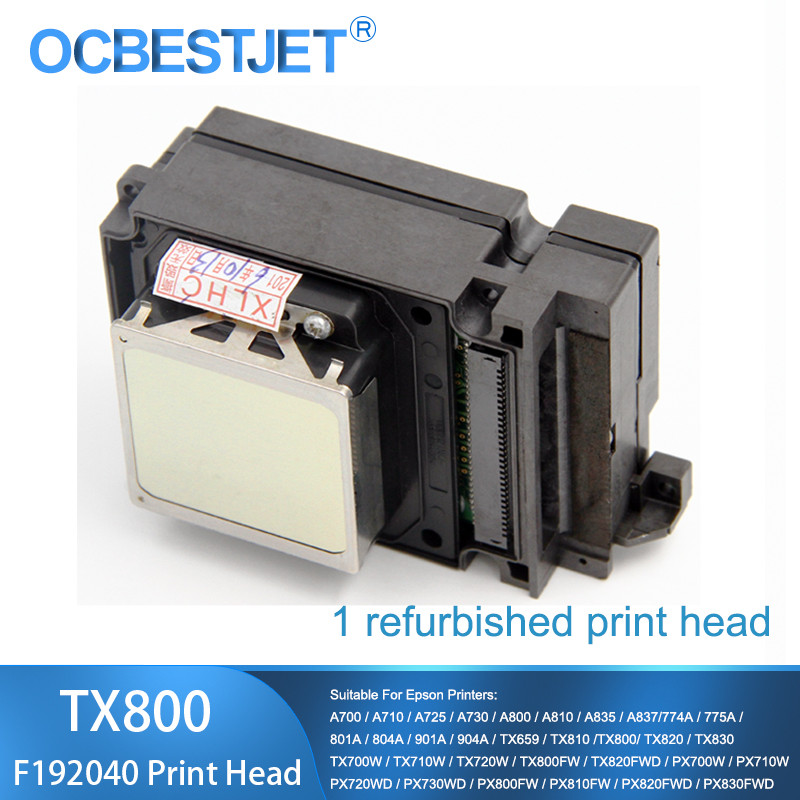 For Epson TX800 Print Head F192040 DX8 DX10 UV Printhead TX710W TX720 TX820 PX720DW PX730DW TX700W T