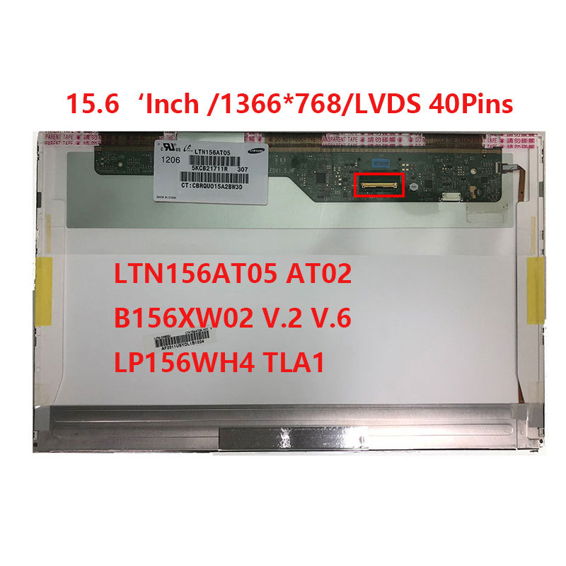 15.6'In LCD Screen  For HP Probook 4540s 4530s 4545s 4520s 6570b 6560b 6550b LVDS 40 P