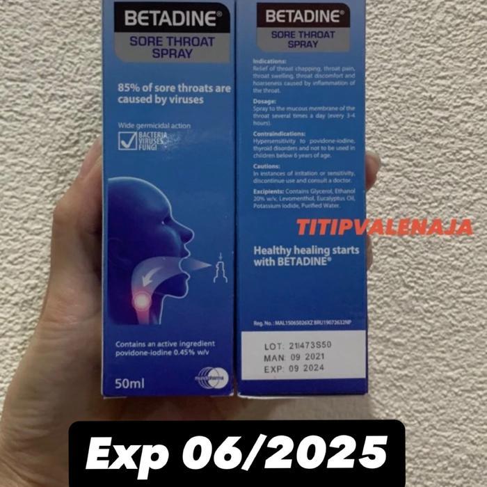 betadine sore throat spray - 4/28