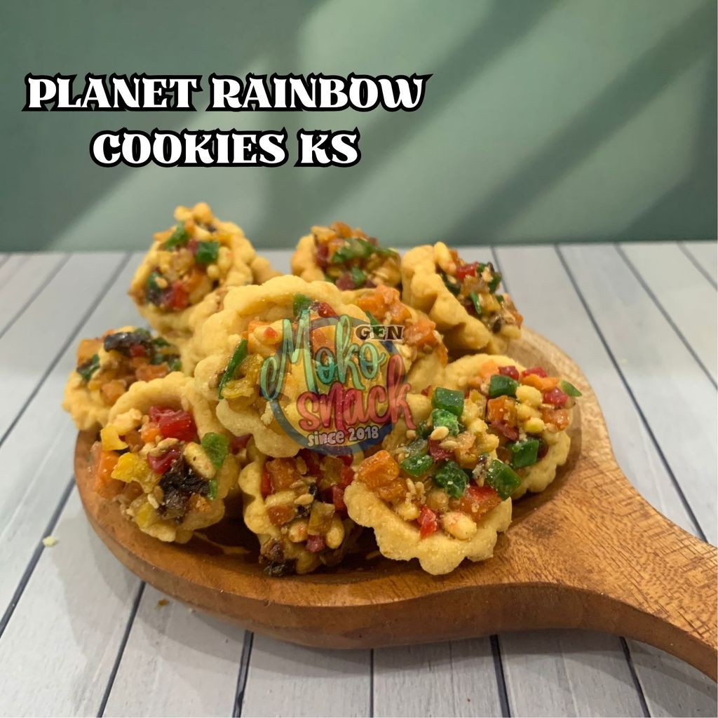 Salin Kue Kering KIloan PLANET RAINBOW COOKIES KS 250gr