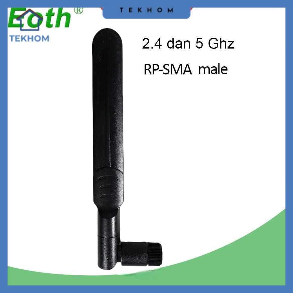 EOTH Antena Router WiFi Amplifier Dual Band 2.4 dan 5GHz RP-SMA Male