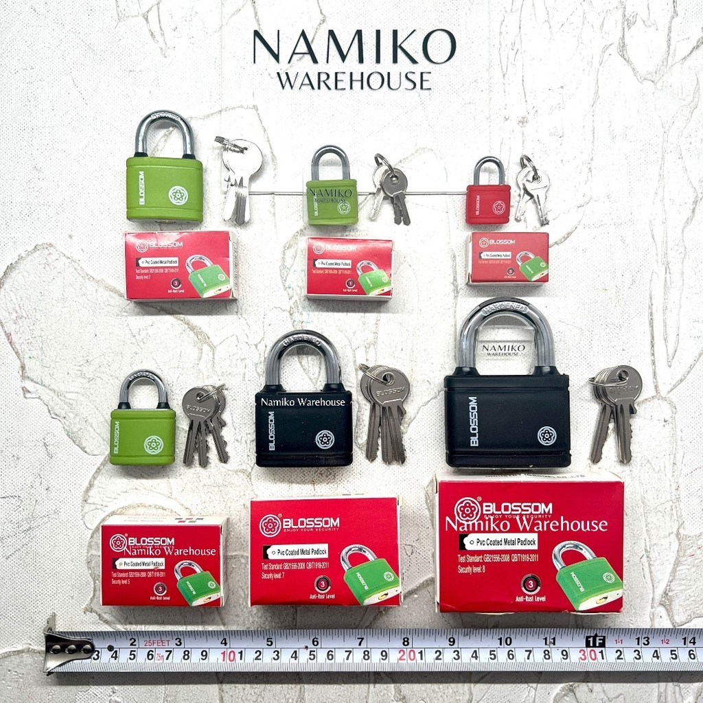 Gembok baja warna BLOSSOM koper pagar rumah 20-60 mm