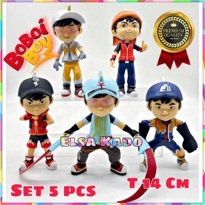 Action Figure Boboiboy Set Mainan topper Cake Halilintar Tanah Angin - FANG
