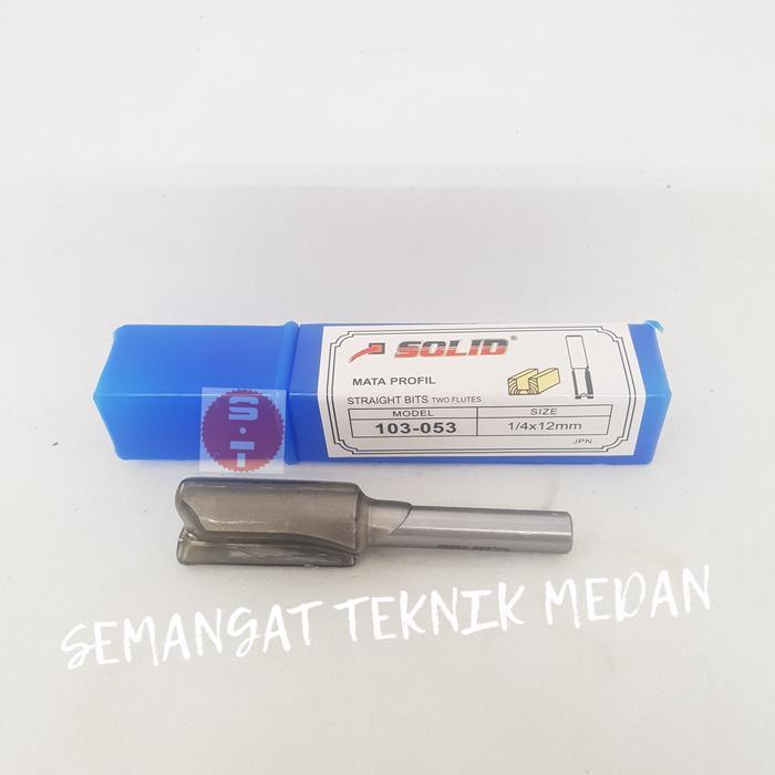 MATA PROFIL ROUTER TRIMMER STRAIGHT KOREK LURUS 12mm SOLID 103-053