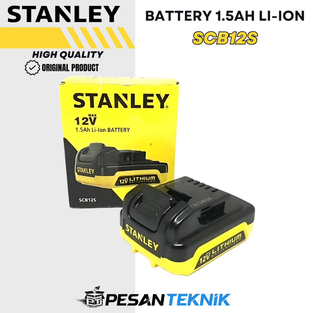 STANLEY SCB12S Baterai Cordless Battery LI-ion 12V 1.5Ah SCB12 S