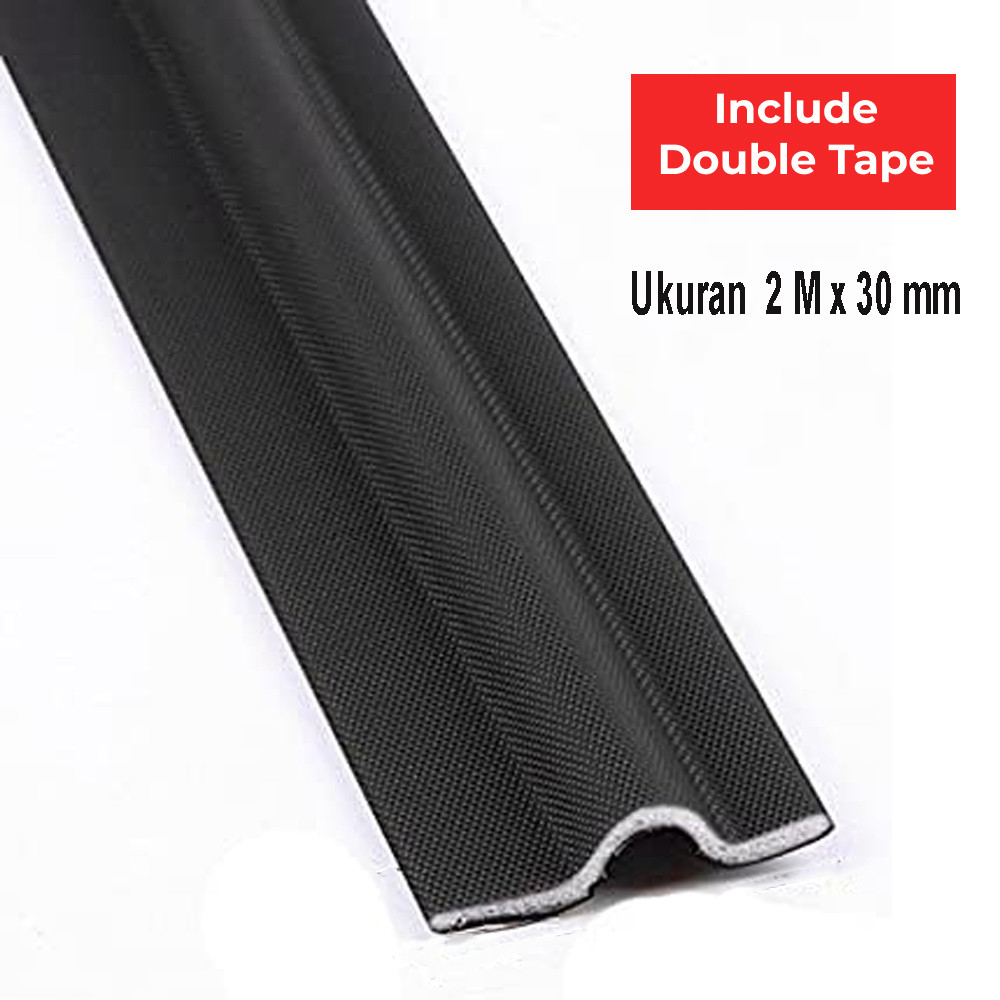 Lis Penutup Celah Pintu Door Bottom Seal 2Mx30mm - Karet Penutup Celah Pintu Kedap Suara - Pelindung