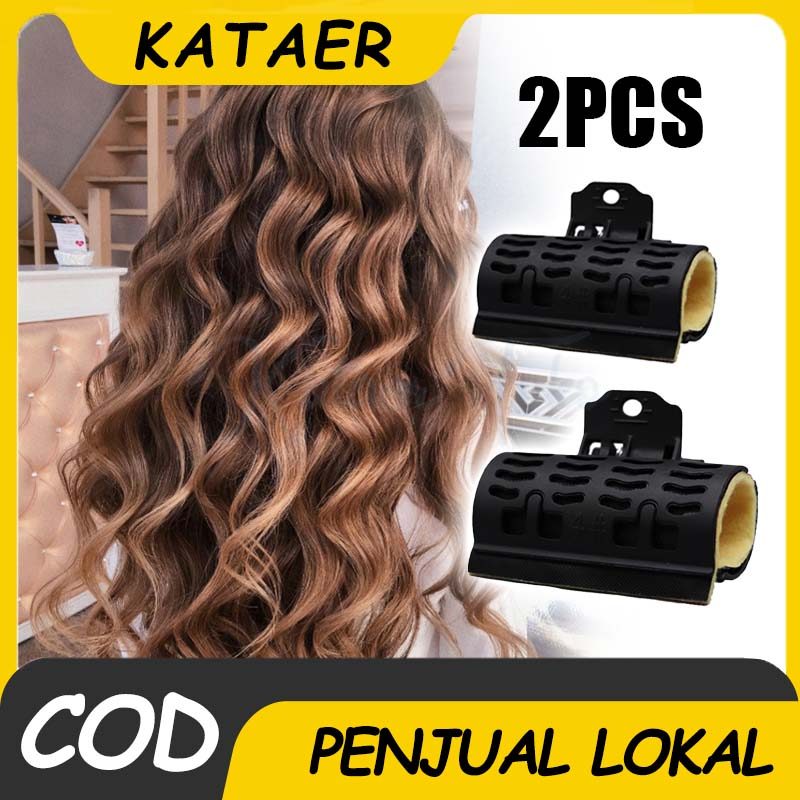 2Pcs Klip Digital Perm 82X35MM 82X39MM Jepit Permanen Blow Alat Penata Rambut Profesional