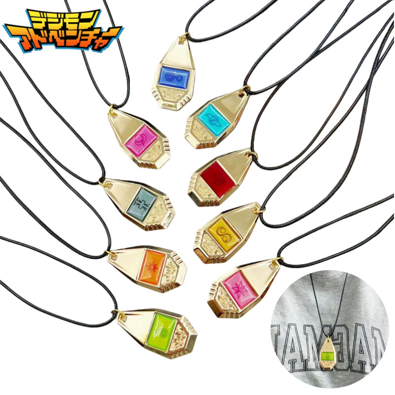 gimon Yagami Taii Brave Medal Anime Cartoon Necklace Keyain Creative Personalized Halloween Cosplay 