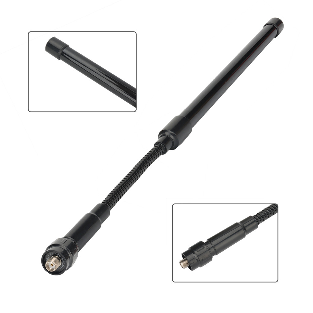 ABBREE AR-158 Foldable Tactical Antenna Bendable SMA-F Walkie Talkie Antenna For Baofeng UV-5R BF888