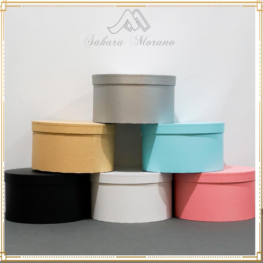 [PREMIUM] Round Gift Box Bulat Polos Kotak Hadiah Kotak Kado Kotak Souvenir Box Multifungsi