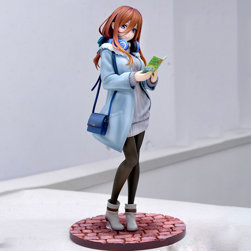 28cm The Quintessential Quintuplets Nakano Miku Appointment Anime Handmade Action Figures Desktop Ca