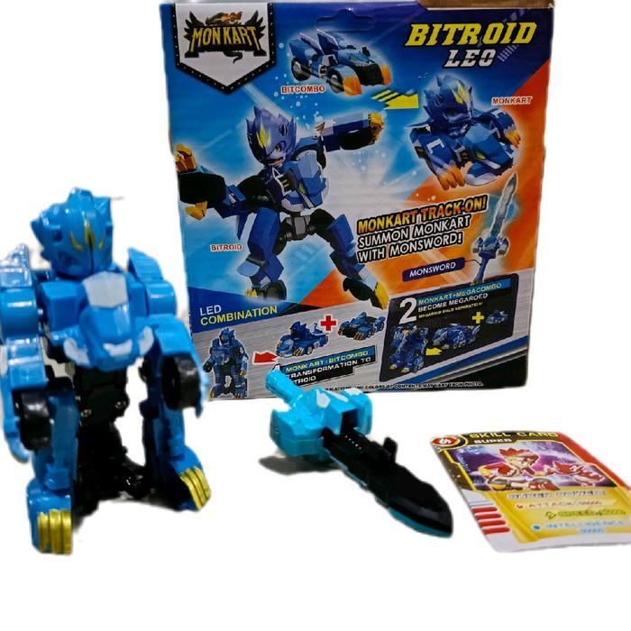 monkart megaroid draka leo zero mainan monkart dakra METROID robot mobil dan pedang - ZERO
