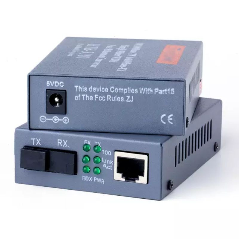 NETLINK HTB 3100 MEDIA CONVERTER 1 PASANG AB FIBER OPTIC MEDIA CONVERTER