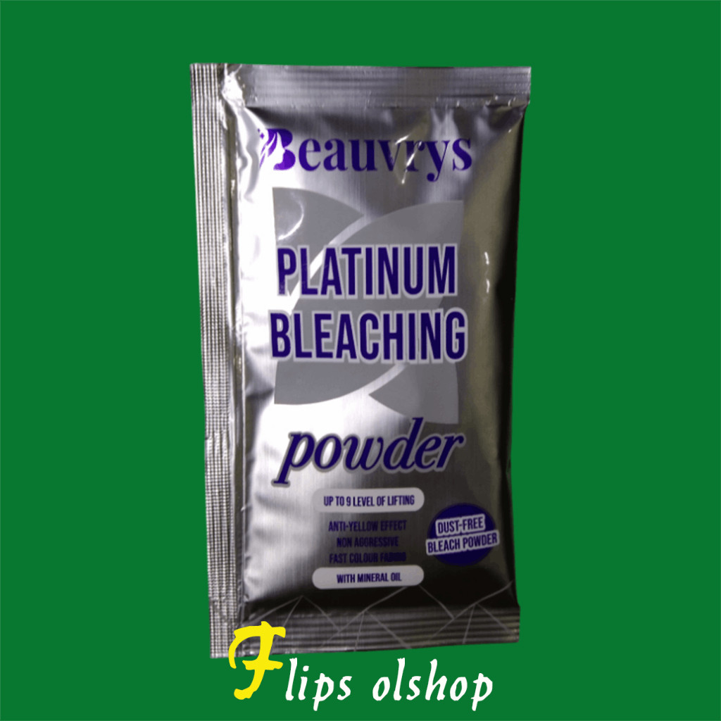 PLATINUM POWDER BLEACHING BEAUVRYS SACHET 200GR | BUBUK HAIR BLEACHING HIGH LEVEL
