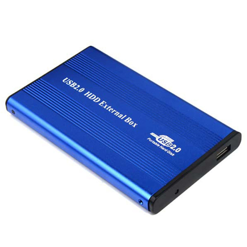 USB2.0 Hard Drive sk Enclosure HDD External Box Case Caddy 2.5" IDE HDD With LED Light For Desktop C