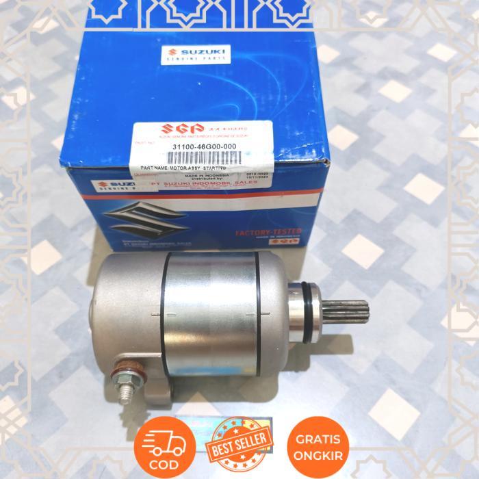 31100-46G00-000 Dynamo Starter, Starter Dinamo Motor Suzuki Spin 125 Original