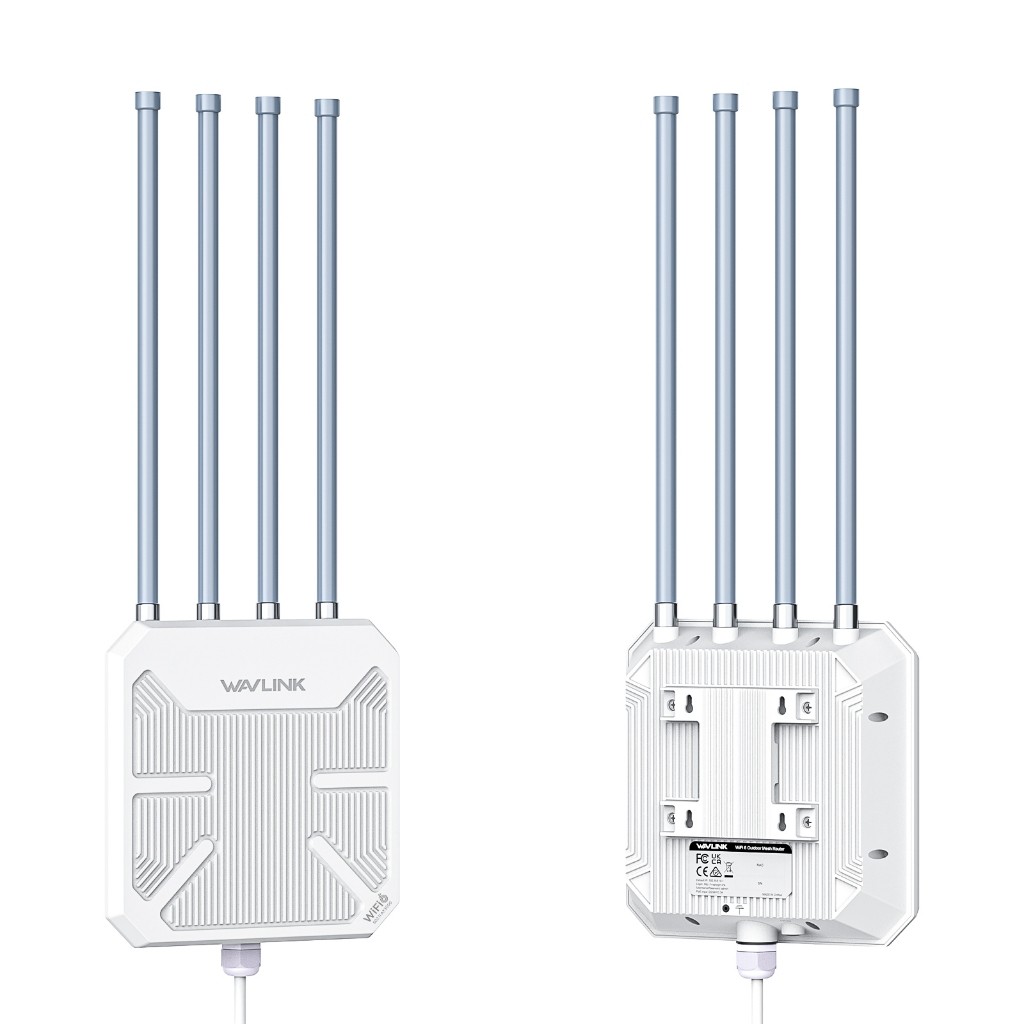 Wavlink AX3000 Repeater Dual Band WiFi 6 PoE IP67 Outdoor Mesh Extender White