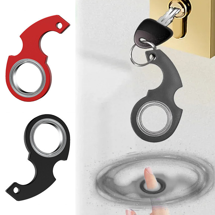 Keychain Fidget Spinner Mainan Gantungan Kunci Karambit Keychain Fidget Spinner Gantungan Kunci Kara