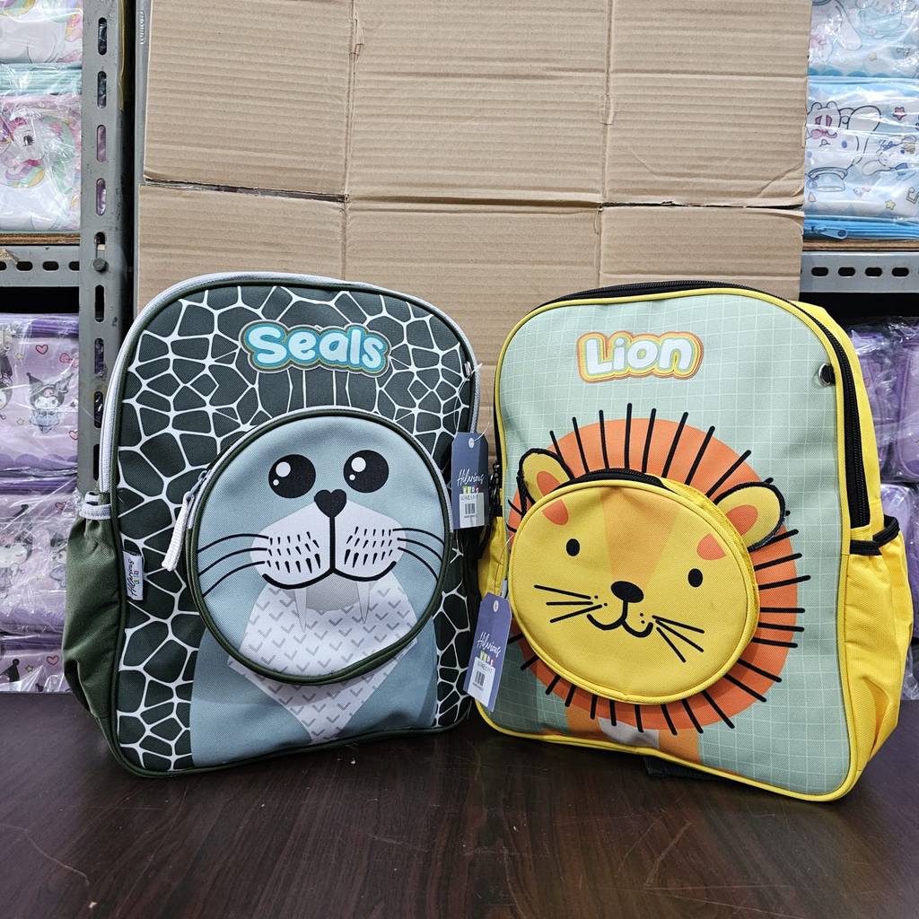 Tas Ransel Anak Karakter Tas Mini Kartun Hewan Backpack Sekolah Anak TK Kain Import 614 12Inch