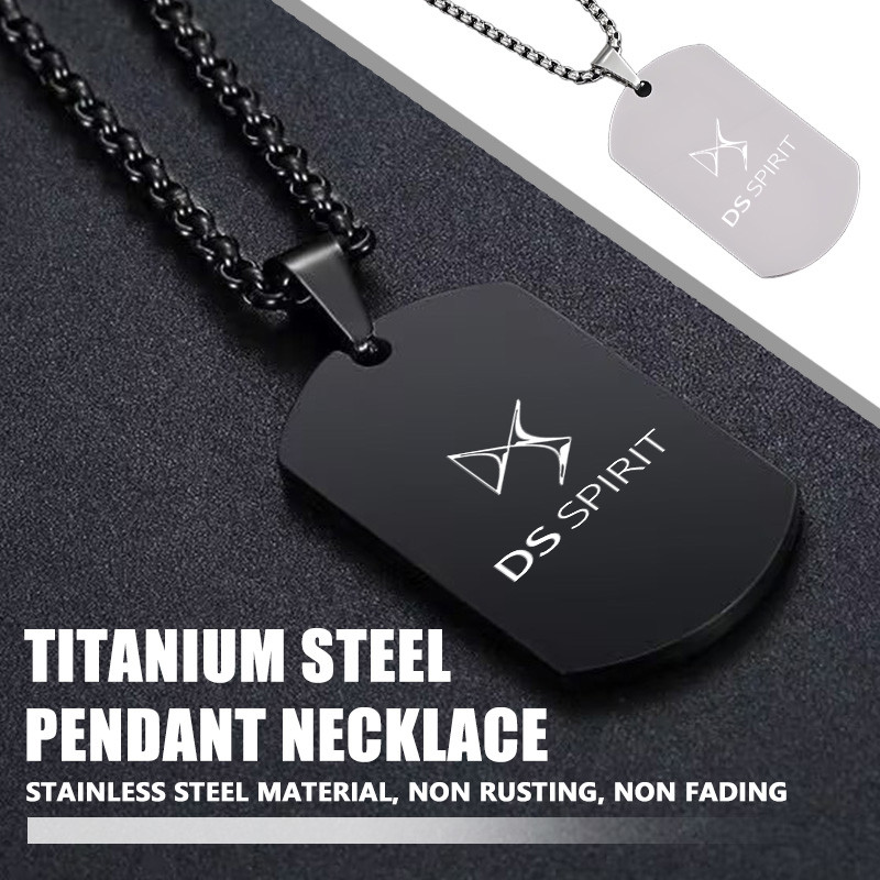 Car Necklace Stainless Steel Engraved Pent For Women Men Gifts For DS DS4S DS5 5LS DS3 DS4 DS6 DS7 D
