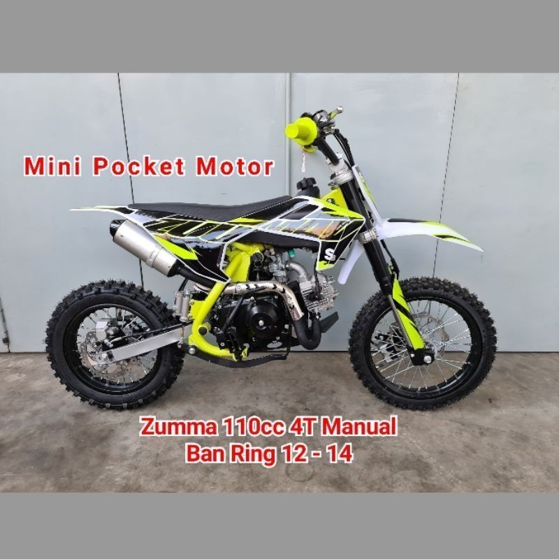 Motor Mini Trail 110cc 4Tak Manual Double Starter - Mesin Motor 110cc