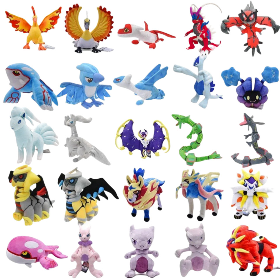 Legendary Pokemon Plush Giratina Lunala Zacian Zamazenta Solgaleo Moltres Kyogre Reshiram Groudon Po